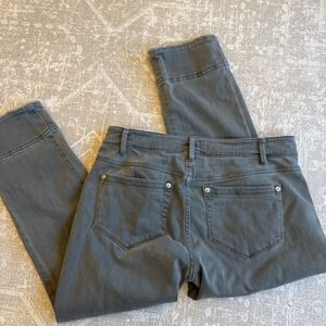 J Jill Denim Cropped Gray/Sage Jeans Womens Size 4P